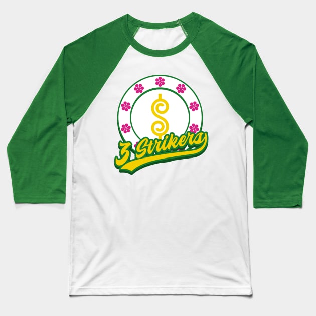 Los Angeles 3 Strikers Baseball T-Shirt by pacdude